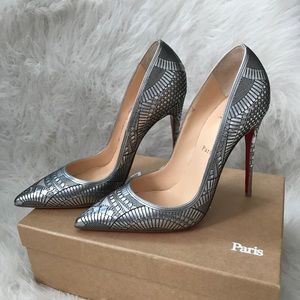 Christian Louboutin
Kristali LaserCut Silver, s 40